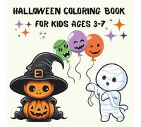 Halloween Coloring Book for Kids Ages 3-7: 30 Cute and Spooky Halloween Pictures to Color - Pumpkins, Ghosts, Witches, Bats and More