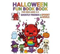 Halloween Coloring Book for Kids Ages 3-8: Cute and Easy Spooky Coloring Pages for Toddlers, Preschoolers, Boys and Girls
