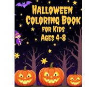 Halloween Coloring Book for Kids Ages 4-8: 50 Fun Halloween Coloring Pages with 50 Spooky Rhymes for Kids