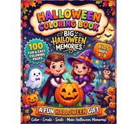 Halloween Coloring Book for Kids Ages 4-8: A Perfect Halloween Gift for Kids Ages 4-8 | 100 Fun & Easy Coloring Pages with Cute Pumpkins, Ghosts, ... for Boys & Girls (Halloween Magic Collection)