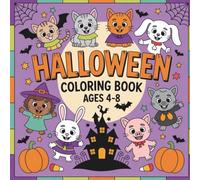 Halloween Coloring Book for Kids Ages 4-8: Cute and Spooky Animal Designs