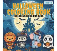 Halloween Coloring Book for Kids Ages 4-8: Spooky-Cute Animal Friends • 30 Single-Sided Designs • 64 Pages