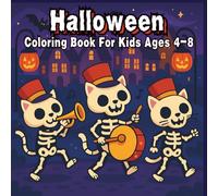 Halloween Coloring Book For Kids Ages 4-8: Spooky-Cute Animal Friends | Bold and Easy Coloring Pages