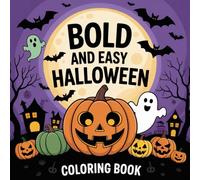 Halloween Coloring Book for Kids and Adults: 50 Cute Kawaii Halloween Designs with Friendly Ghosts, Sweet Pumpkins, and Spooky Treats | Bold & Easy Line Art for All Ages