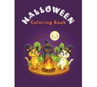 Halloween Coloring Book for Kids, Cute, Funny and Easy to Color Designs witch Witches, Pumpkins, Ghosts, Cats, Cute Witches and Many More.. 40 ... 8.5x11": Halloween Coloring book for kids