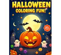 Halloween Coloring Book for Kids: Cute Halloween Illustrations to Color for Children Ages 2-8 (Halloween Gifts For Kids)