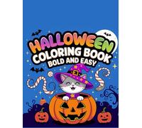 Halloween Coloring Book for Kids: with 50 Cute and Spooky Monster, Ghost and Pumpkin Designs, Simple and Easy Pictures for Preschool Kids and Toddlers
