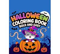 Halloween Coloring Book for Kids: with 50 Cute and Spooky Monster, Ghost and Pumpkin Designs, Simple and Easy Pictures for Preschool Kids and Toddlers