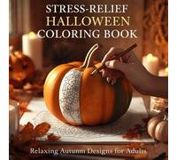 Halloween Coloring Book for Stress Relief: 70 Spooky & Relaxing Designs for All Ages - Scary Fun for Kids, Teens & Adults | Witch, Ghosts, Pumpkins, ... with 70 coloring pages designed to relaxing