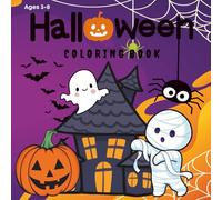 Halloween Coloring Book: Spooky and Cute Pictures to Color for Kids Ages 3-8