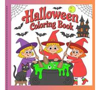 Halloween coloring book with fun and simple spooky: large letter fun phrases, mind relax ,bold and easy , for kids and teens,