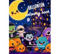 Halloween Colouring Book for Kids Ages 4-8: 20 Fun & Easy Colouring Pages