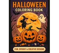 Halloween Colouring Book for kids : fun and easy spooky designs with cute ghosts, pumpkins, witches,and monsters | Perfact halloween gift for boys and ... to colour | creative halloween activity book