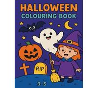 Halloween Colouring Book: Friendly spooky scenes to colour - For ages 3 to 5 (Canadian Festive Fun - Colouring Joy for Special Times)