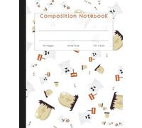 Halloween Composition Notebook - Wide Ruled - 110 Pgs - 7.5 x 9.25 - Strike A Ghost Books for Kids, Students & Teachers: Angry Ghost-Themed Wide Ruled ... Journaling, Homework & Creative Writing