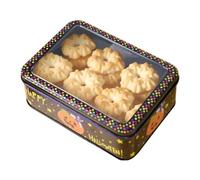 Halloween Cookie Box - Metal Storage Case | Clear Lid, 7.3x5.2x2.6 Inch