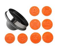Halloween Cookie Cutter, 8 Pieces Seasonal Pressing Gadget with Magnetic | Halloween Cookie Cutters with Magnetic Stamp for Beginners Professionals Home Bakery Picnic