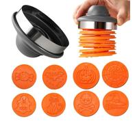 Halloween Cookie Cutter Set | Cookie Stamp 8Pcs Cute Dessert Making Gadget | Cuts And Stamps Fast Halloween Cookie Cutters With Magnetic Stamp For Beginners Professionals Home Bakery Picnic Kindergarten