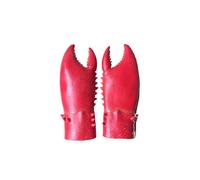 Halloween Costume Cosplay Latex Animal Scorpion Design Gloves Creepy Hands Halloween Fancy Dress Masquerade Party Costumes Props (Red)