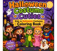 Halloween Costume Cuties: Kids in Amazing Halloween Costumes - A Coloring Book for Ages 6-10