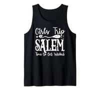 Halloween Costume, Girls Trip Salem Time To Get Wicked Camiseta sin Mangas