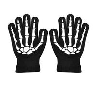 Halloween Costume Skull Gloves - Halloween Gloves | Skull Print Design