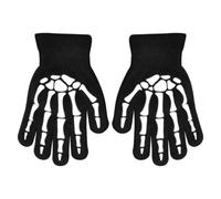 Halloween Costume Skull Gloves, Luminous Halloween Costume Skeleton Gloves