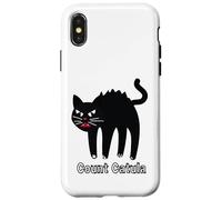 Halloween Count Catula Cat Drácula Carcasa para iPhone X/XS