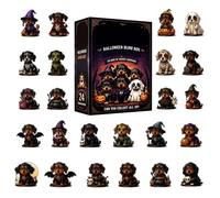 Halloween Countdown Calendar - Acrylic Cat Display, 24 Days Countdown Decor