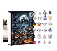 Halloween Countdown, Ghost Statue, Resin Figurine Set, Spooky Decor Accent, Mini Countdowns Toys for Dorm, Living Room, Bookshelf, Bedside Table, Kids, Teens, Adults, Boy, Girl