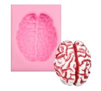 Halloween Creative Brain Shaped Silicone Mold for Cake Decoration Candy Cupcake Topper Cake Polymer Clay Crafts Epoxy Resin