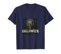 Halloween Creep Grave con Hueso sin Disfraz Camiseta
