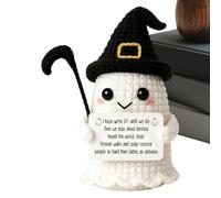 Halloween Crochet Holiday Encouragement Tabletop Decoreld fan deliverations | Motivational Crochet Doll for Women Students Colleagues Collectors Birthday Home Ofeld fan fice Bookshelf Bedside