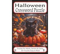 Halloween Crossword Puzzle: Crossword Puzzle with Easy-to-Read Print about Halloween & Costumes, Monsters and more| 6.9 inches, 120 pages | 50+ Puzzles... Gift for Vacations, Holidays and Free Times.