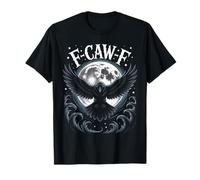 Halloween Crow Gothic Raven Moon Spooky Night Sky Camiseta