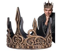 Halloween Crown Costume -Soft PU Foam Medieval Crown for Cosplay Women Men