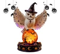 Halloween Crystal Ball | Gothic Spooky Glowing Raven Ghost | Dark Halloween