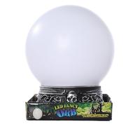 Halloween Crystal Ball - Light Up Lamp | Multicolor Glow With Horror Themed Visual Effects, Festive Prop With Battery Power For Kids Room, Living Room, Bedroom, Cafe Decoration, Spooky Holiday