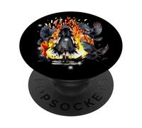 Halloween Cuervo Bruja pájaro Oculto Cuervos pájaros PopSockets PopGrip Adhesivo