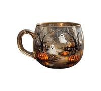 Halloween Cups - Haunted Path Spooky Fall Pumpkin Ghost Cup | Beverage Drink Containers | Spooky Design Beverages Drinkwares For Home Kitchen Restaurant Counter Farmhouse Apartment Accessories