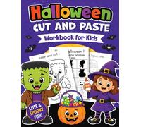 Halloween Cut and Paste Preschool Workbook: Easy Spooky Halloween Coloring Book and Cutting Practice | Learn to Cut Line & Shapes for Kids and Toddlers Ages 3-5