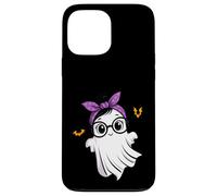 Halloween Cute Ghost Girl Eyeglasses Ghost Woman Glasses Carcasa para iPhone 13 Pro MAX