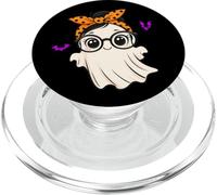 Halloween Cute Ghost Girl Eyeglasses Ghost Woman Glasses PopSockets PopGrip para MagSafe