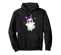Halloween Cute Ghost Girl Eyeglasses Ghost Woman Glasses Sudadera con Capucha