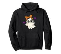 Halloween Cute Ghost Girl Eyeglasses Ghost Woman Glasses Sudadera con Capucha