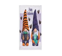 Halloween Cute Gnomes Toallas de Mano Púrpura Murciélagos Decoración Cocina Plato Toalla Baño Toallita 30 x 15 Pulgadas para Playa Invitado Hotel SPA Gimnasio Deporte Yoga Hogar