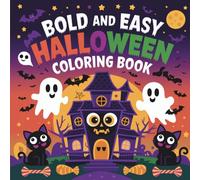 Halloween da Colorare Fantasmi e Pipistrelli: Libro da colorare per bambini dai 3 anni in su con disegni facili di fantasmi sorridenti e pipistrelli divertenti | Attività creativa di Halloween