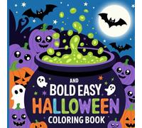 Halloween da Colorare Streghe e Gatti Magici: Libro da colorare per bambini dai 3 anni in su con disegni facili di fantasmi sorridenti e pipistrelli ... Libri 3 di 4 Attività creativa di Halloween