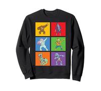 Halloween Dabbing Esqueleto Bruja Y Monstruos Dab Pose Sudadera
