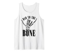 Halloween Dad To The Bone Skeleton Hand Día del Padre Camiseta sin Mangas